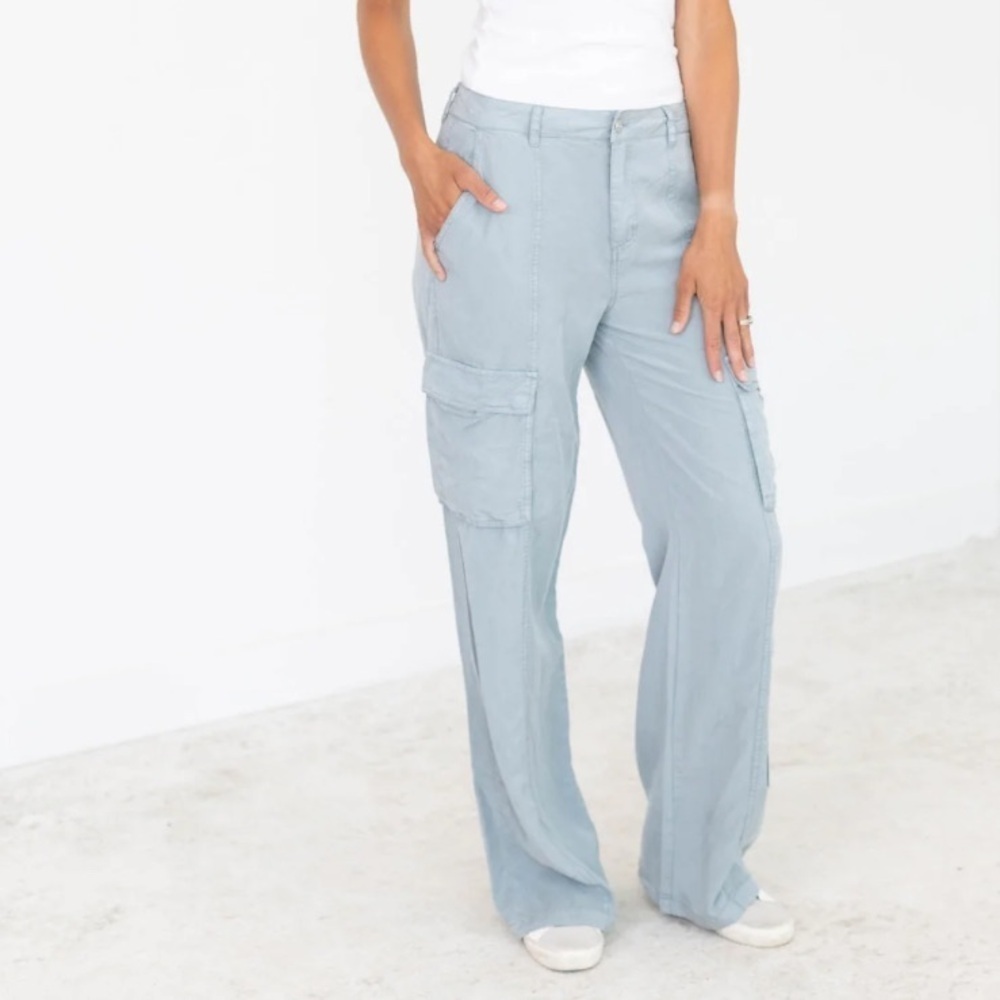 Sanctuary doheny cargo pants chambray blue